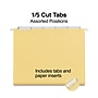 Staples® Hanging File Folders, 1/5-Cut Tab, Letter Size, Yellow, 25/Box (ST163519-CC)~#|#~CC471D3C-5CCE-4B80-8FA46C3FF7FEB45D_sc7