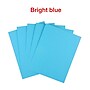 Staples 65 lb. Cardstock Paper, 8.5" x 11", Bright Blue, 250 Sheets/Pack (92099)~#|#~CC4AF0F3-F880-40D2-81E6BEB9C3A60A85_sc7