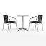 Flash Furniture Lila Indoor-Outdoor 23.5'' Round Table Set with 2 Rattan Chairs, Black (TLH24RD020BKCH2)~#|#~CC4B0457-444B-4698-8569E5B173F505DA_sc7