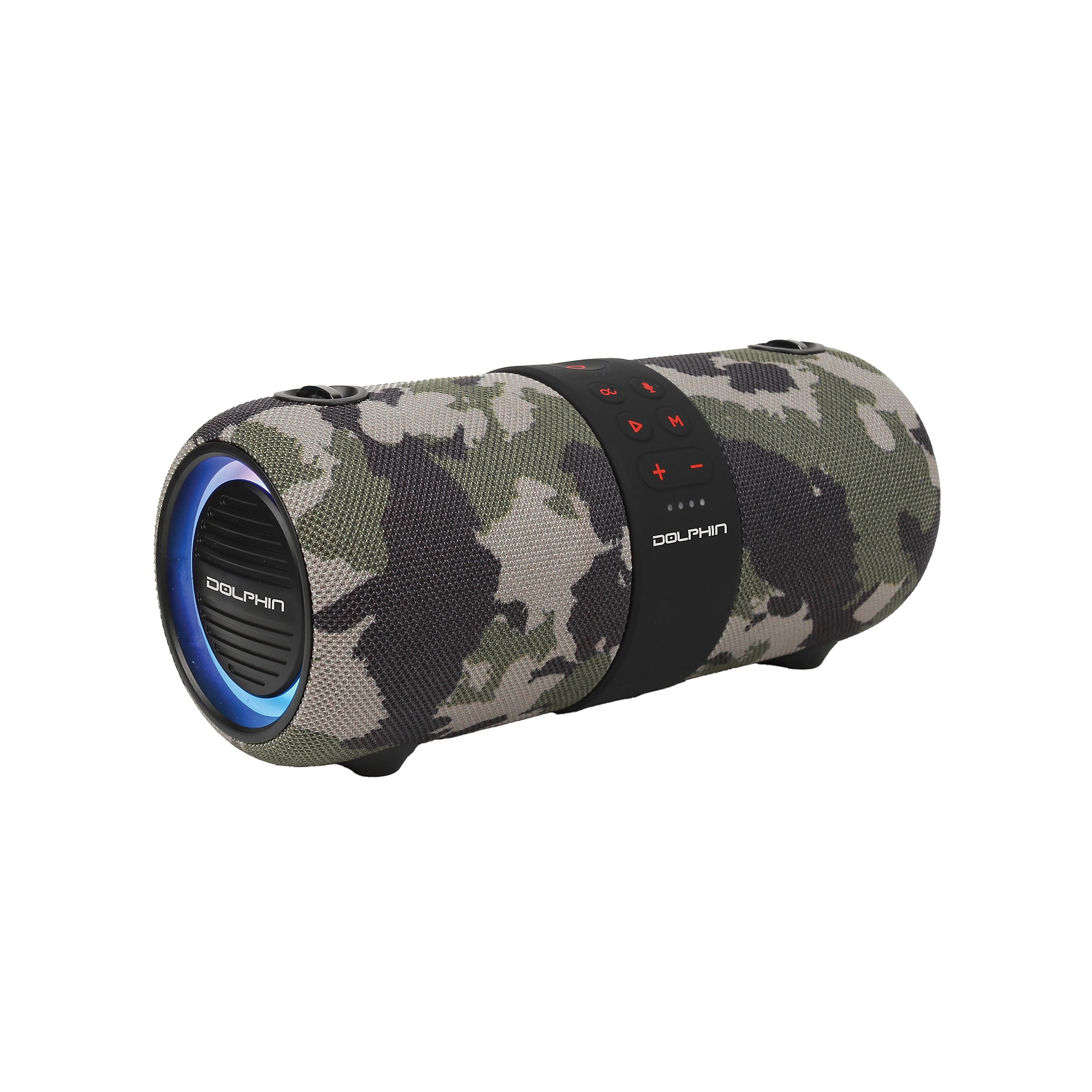 Dolphin Audio Wireless Bluetooth Portable Speaker with Accent Lights & FM Radio, Waterproof, Camouflage (LX-60 CAMO) Sansujyuku sansujyuku.com