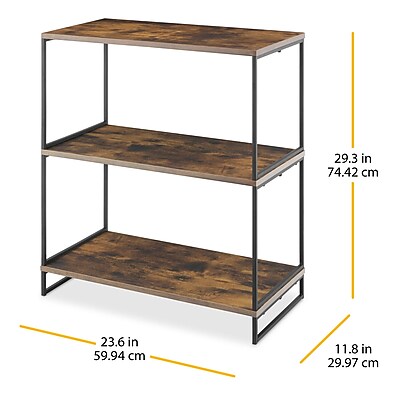 Whitmor 3-Shelf Wood Stand Alone Shelving, 29.3″ x 23.6″, Multicolored (6764-11350) Sansujyuku sansujyuku.com