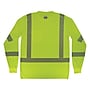 Ergodyne GloWear 8370 High Visibility Long Sleeve T-Shirt, ANSI Type R Class 3, Lime, X-Large (22255)~#|#~CC5DD954-4AE4-4D38-9455BAE930004582_sc7