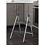 Cosco Folding Step Stool, 2-Step, 200 lb Capacity, 16.9" Working Height, Platinum/Black (11024PBL1E)~#|#~CC5DDBEB-8900-45A0-BF00B543E133D4C0_sc7