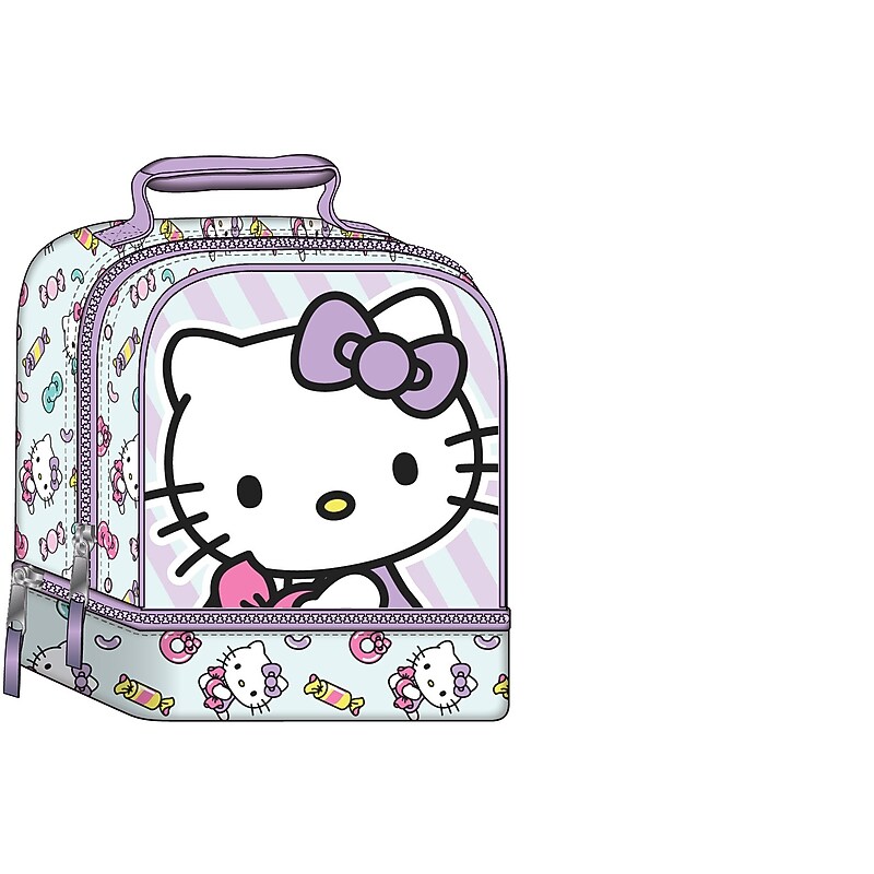 Hello Kitty Kids Insulated Lunch Bag, 2-Compartment, Multicolored (C6COD38SL) image 1