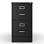 Staples 2-Drawer Mobile Vertical File Cabinet, Letter Size, Lockable, 27.95"H x 14.9"W x 24.4"D, Black (59555/25420)~#|#~CC66095C-C523-4CCE-A5246678BA58F815_sc7
