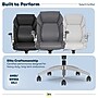 Serta Quinten Ergonomic Faux Leather Executive Chair, Gray (52959-GRY)~#|#~CC6889EE-25ED-4989-ABB31C21A8BCC69C_sc7