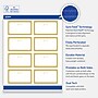 Avery Gold-Metallic Ornaments Matte Blank Card, White, 80/Pack (S00-FHC)~#|#~CC688EFD-9760-43AF-986A4BCA0B4EF0C9_sc7