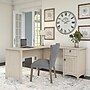 Bush Furniture Salinas 60"W L Shaped Desk with Storage, Antique White (SAD160AW-03)~#|#~CC6A0A82-8637-4323-B32A21F0772B5AE6_sc7