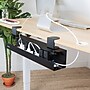 Mount-It! Clamp-on Under Desk Cable Management Tray, Holds up to 11 lbs., Matte Black (MI-7286BLK)~#|#~CC6B6B28-E3F5-47EF-96D2BAAC287F323E_sc7