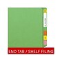 Medical Arts Press Heavy-Duty End Tab File Folder, Straight Cut, Letter-Size, Green, 40/Box (S-09458-GRN)~#|#~CC6DB402-60EE-40AD-8EA7D8F32B868D97_sc7