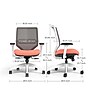 Union & Scale™ Lewis Ergonomic Mesh Swivel Computer and Desk Chair, Salmon (UN55654-CC)~#|#~CC6DE60C-7B30-4415-86BFF0FAC2C898F2_sc7