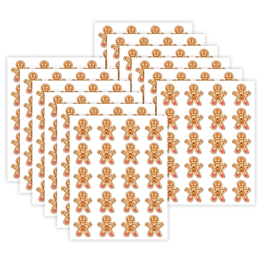 Teacher Created Resources Gingerbread Cookies Stickers, 72/Pack, 12 Packs/Bundle (TCR6945-12)~#|#~CC730F02-0E84-4177-8F07A46DEDA7D4D1_sc7