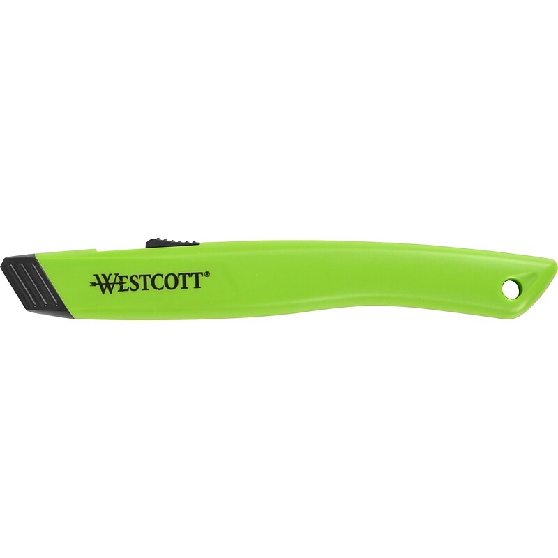 Westcott Retractable Ceramic Safety Knife, Green (16475) image 1
