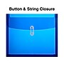 Staples Plastic Button & String Document Envelopes, Assorted Colors, 5/Pack (TR10782-CC)~#|#~CC7768F5-EAE0-4076-868FFF61933ED0EB_sc7