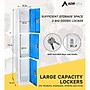 AdirOffice 72'' 3-Tier Blue Storage Locker, 4/Pack (629-203-BLU-4PK)~#|#~CC782C44-FC17-48D0-9A0A3B0E81093E18_sc7
