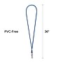 Staples Lanyards with Swivel Clip,  36" Length, Nylon, Blue, 12/Pack (18917)~#|#~CC7AF642-6804-4280-A4420CAE5D70F437_sc7