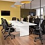 Bush Business Furniture 120W x 48D Boat Shaped Conference Table with Wood Base, White (99TB12048WHK)~#|#~CC7C4FD8-315F-4A92-B2ED7F41523E7473_sc7