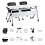 Bush Business Furniture Envision 60"W Foldable Training Room Table with 2 Chairs, White (NVS001WH)~#|#~CC7CB237-3875-421A-B7AC23B30A16C6E0_sc7