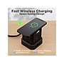 Uncaged Ergonomics Cube 4-Outlet 4-USB Port Surge Protector, 10', Black (WC-10-b)~#|#~CC7FBFDA-EB5A-41C1-958B25DC28D91068_sc7