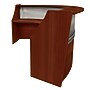 Regency Marque 124.5"W Curved Reception Desk Workstation, Mahogany (77312MH)~#|#~CC8005BA-1E1B-4257-9C1752A67575C8DB_sc7