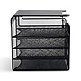 Safco Onyx 4-Compartment Hanging Steel Mesh Organizer, Black (SAF3242BL)~#|#~CC800D13-98C6-4CC3-BB94B1C47091BCAA_sc7