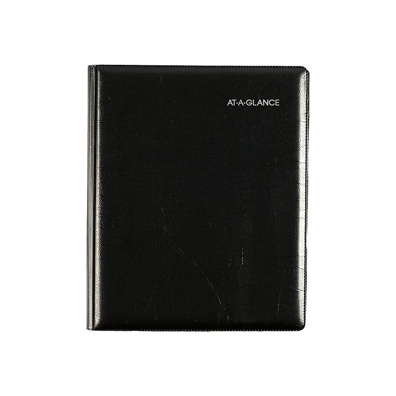 2024 AT-A-GLANCE DayMinder Executive 7" x 8.75" Weekly & Monthly Planner, Black (G545-00-24) image 1