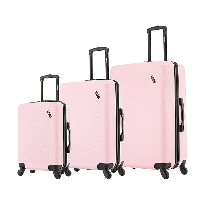 DUKAP Discovery 3-Piece Hardside Spinner Luggage Set, TSA