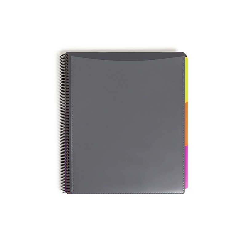 Smead Letter Size Clear Cover Presentation Book, Gray (89206) image 1