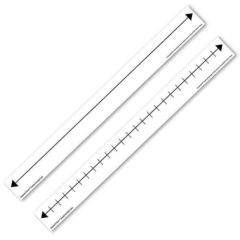 Learning Advantage F.U.N. Student Empty Number Line, Set of 10 (CTU7997) image 1
