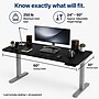 Uncaged Ergonomics Rise Up 60"W Electric Adjustable Bamboo Standing Desk, Black/Gray (RUGBK)~#|#~CC8CDD8D-00FA-4CE2-9D938BCBA58BC14E_sc7