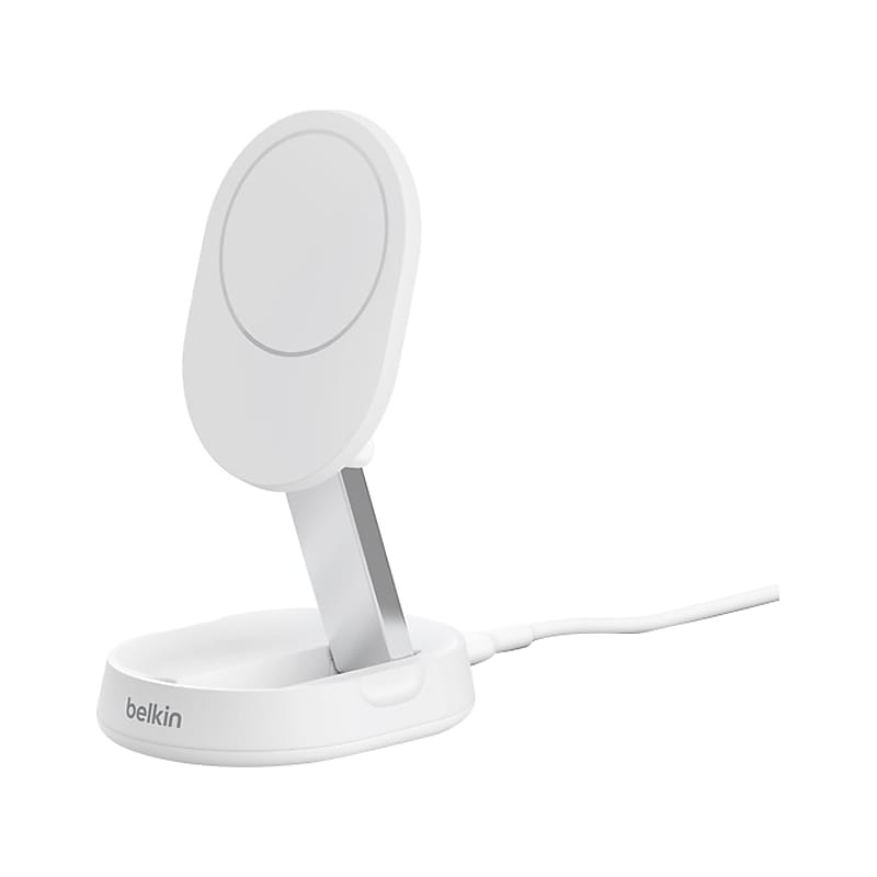Belkin BoostCharge Pro Magnetic Wireless Charging Stand with Qi2 15W, White (WIA008ttWH) image 1