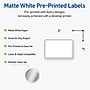 Avery Laser/Inkjet Rectangle Multipurpose Labels, 2" x 3", White, 80/Pack (S00F38)~#|#~CC99EFF7-81D7-4B4E-BD21678E18CF68F8_sc7