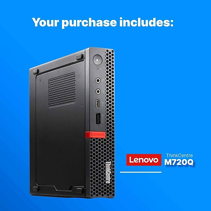 Lenovo ThinkCentre Refurbished Micro Desktop Computer, Intel Core
