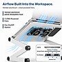 Uncaged Ergonomics WorkEZ Cool 16" Laptop Cooling Stand with 2 Fans, 3 USB Ports, Silver (WECs)~#|#~CCA1C5F7-94A7-4BA4-916414F6C65FB51B_sc7