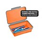 Lockermate By Bostitch Latch Pencil Pouch, Orange/Gray (23124-OG21-DM)~#|#~CCA798D1-BF8F-4911-BB7FE3470437D9C1_sc7