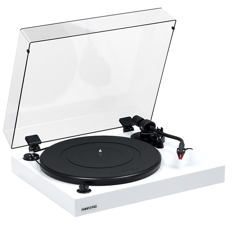 Fluance RT83 Reference Turntable with Ortofon 2M Red & Speed Control Motor, High Gloss White (RT83WH) image 1