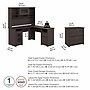 Bush Furniture Cabot 60"W L Shaped Computer Desk with Hutch and Lateral File Cabinet, Heather Gray (CAB005HRG)~#|#~CCAE75AA-E2C5-447C-8D855F4104B35961_sc7