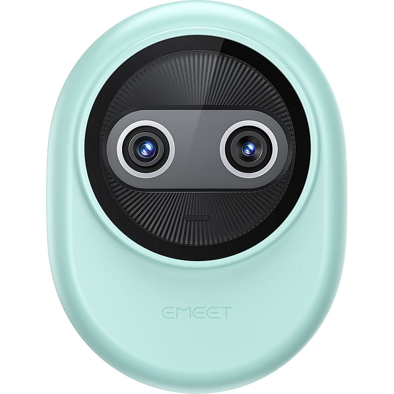 EMEET Piko Dual-Lens 4K HD 8MP Webcam, Adjustable Mount, Green (EMDKGB-LD) image 1