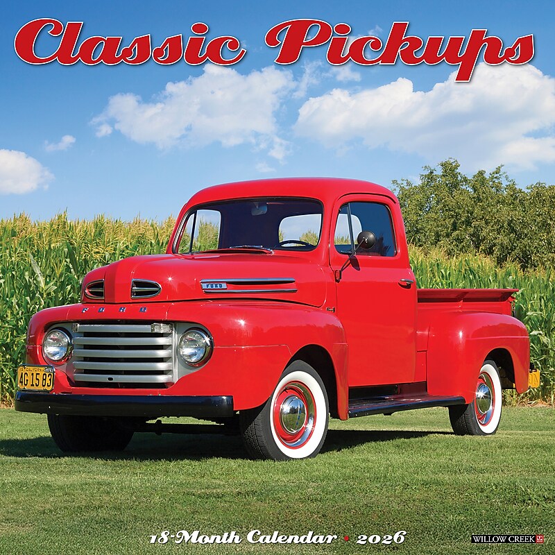 2026 Willow Creek Classic Pickups 12" x 12" Monthly Wall Calendar (50767) image 1