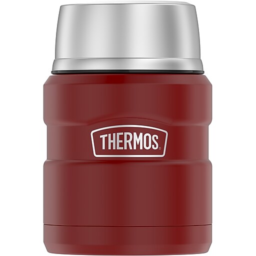 SUPREME Thermos　Stainless King Food Jar Thermos King Stainless Steel Insulated Food Jar, Red, 16 oz