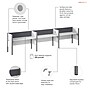 Bush Business Furniture Pro-Biz 42.8"H x 187.56"W 3 Person In-Line Cubicle Panel Workstation, White (100872CG-17)~#|#~CCC4ACA8-B86A-4AD3-89A9B4A8337328D1_sc7