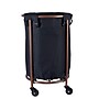 Household Essentials 64-Gallon Rolling Hamper, Polyester, Black (6421-1)~#|#~CCC588A0-C0B6-4874-9DE4AA244E9A9622_sc7