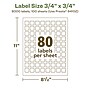 Avery EcoFriendly Laser/Inkjet Square Multipurpose Labels, 3/4" x 3/4", White, 8000/Box (94102)~#|#~CCC597EC-21EB-433E-B23D551D539CD576_sc7