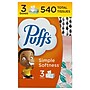 Puffs Basic Facial Tissue, 2-ply, 180 Tissues/Box, 3 Boxes/Pack (87615)~#|#~CCC5CB4F-BE80-4567-BD55CDC13D40827D_sc7