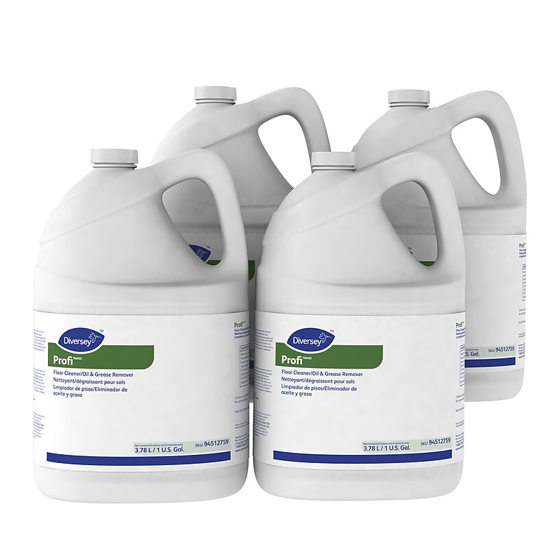 Diversey Profi Floor Cleaner/Oil & Grease Remover, 128 Oz., 4/Carton (94512759) image 1