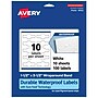 Avery Laser/Inkjet Decorative Edge Waterproof Multipurpose Labels, 3.5"  x 1.5", White, 100/Pack (94122)~#|#~CCCE33EA-1C68-4A21-BEF4B40BAD16291B_sc7