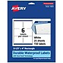 Avery Laser/Inkjet Waterproof Multipurpose Rectangle Labels, 3.3333" x 4", White, 150 Labels/Pack (94215)~#|#~CCCF90F8-92E8-41BD-A039327C601E716B_sc7