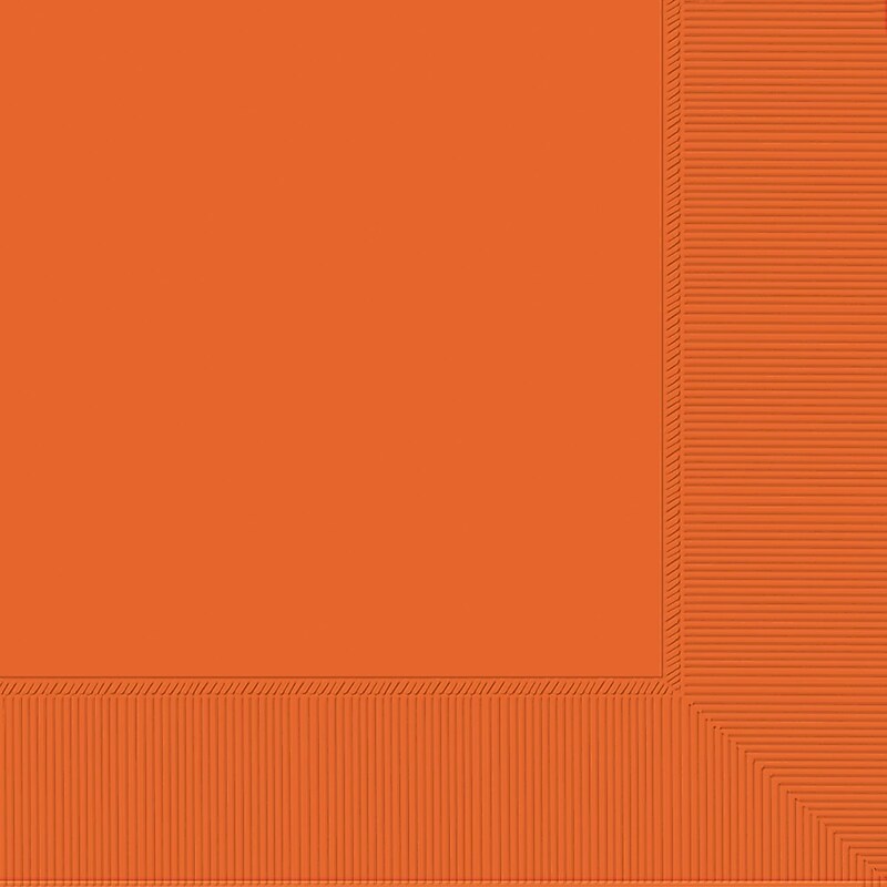 Party City Lunch Napkin, 2-Ply, Orange, 40 Napkins/Pack (AM61211-05) image 1