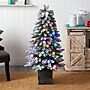 Nearly Natural 4-ft. Winter Flocked Pre-Lit Artificial Christmas Tree, 40 Lights (T3035)~#|#~CCD82C54-91E7-4995-B516F741D071BA63_sc7