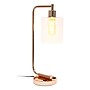 Lalia Home Studio Loft Modern Iron Desk Lamp, 18.8", with USB Port, Polished Rose Gold (LHD-2002-RG)~#|#~CCD982C7-44F9-455C-A09758A20C9D4F27_sc7